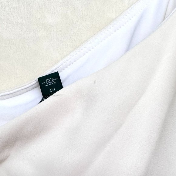 Lauren Ralph Lauren Deannie One Shoulder Draped Evening Dress - Picture 10 of 11